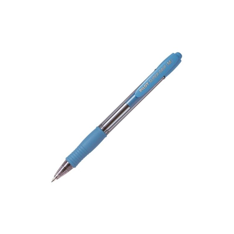 PILOT BOLÍGRAFO SUPERGRIP M AZUL CUERPO AZUL CLARO