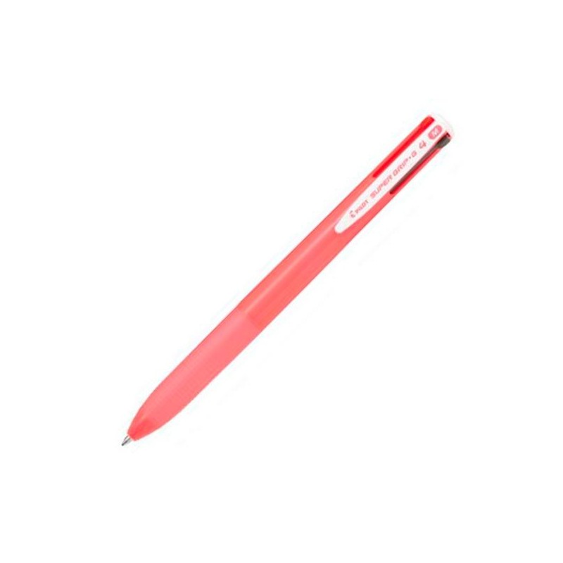 PILOT BOLÍGRAFO SUPERGRIP G 4 COLORES TINTA AZUL/ROJO/NEGRO/VERDE CUERPO ROSA CHICLE