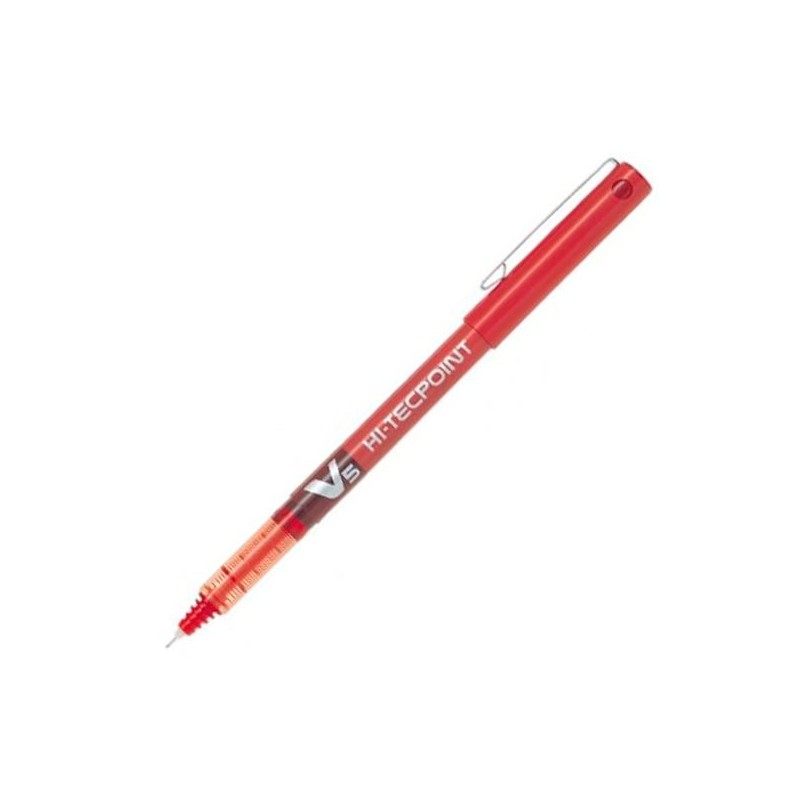 PILOT ROLLER TINTA LÍQUIDA V-5 HI-TECPOINT ROJO