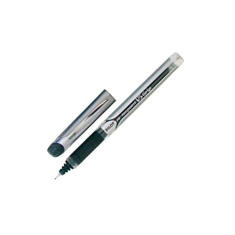 PILOT ROLLER TINTA LÍQUIDA V-5 GRIP HI-TECPOINT NEGRO