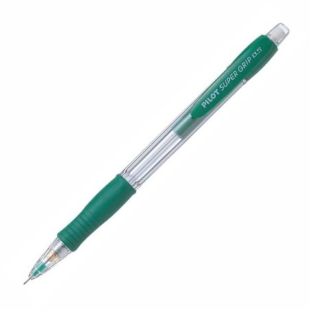 PILOT PORTAMINAS H-185 SUPERGRIP 0.5 CON GOMA VERDE