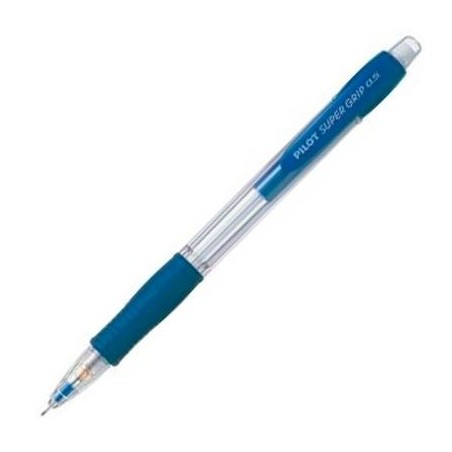 PILOT PORTAMINAS H-185 SUPERGRIP 0.5 CON GOMA AZUL