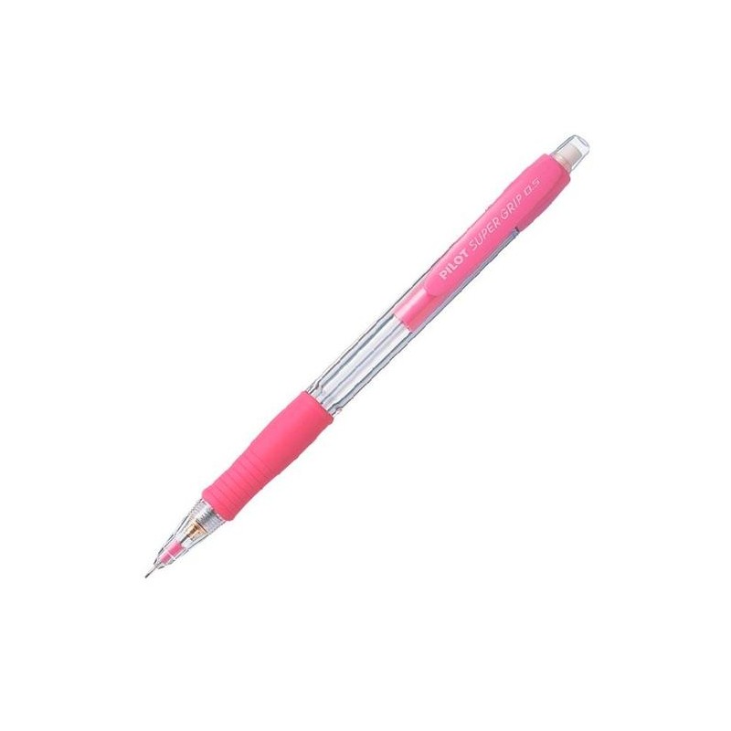 PILOT PORTAMINAS H-185 SUPERGRIP 0.5 CON GOMA ROSA