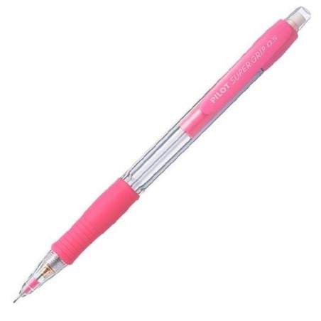 PILOT PORTAMINAS H-185 SUPERGRIP 0.5 CON GOMA ROSA