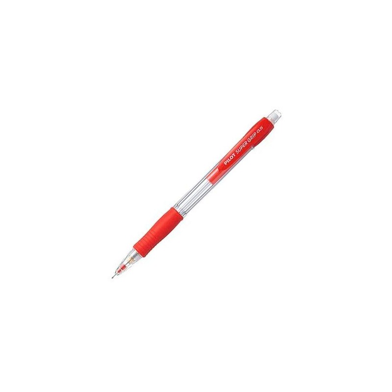 PILOT PORTAMINAS H-185 SUPERGRIP 0.5 CON GOMA ROJO