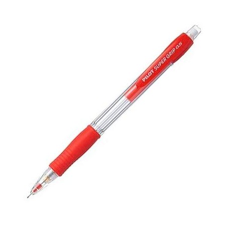 PILOT PORTAMINAS H-185 SUPERGRIP 0.5 CON GOMA ROJO