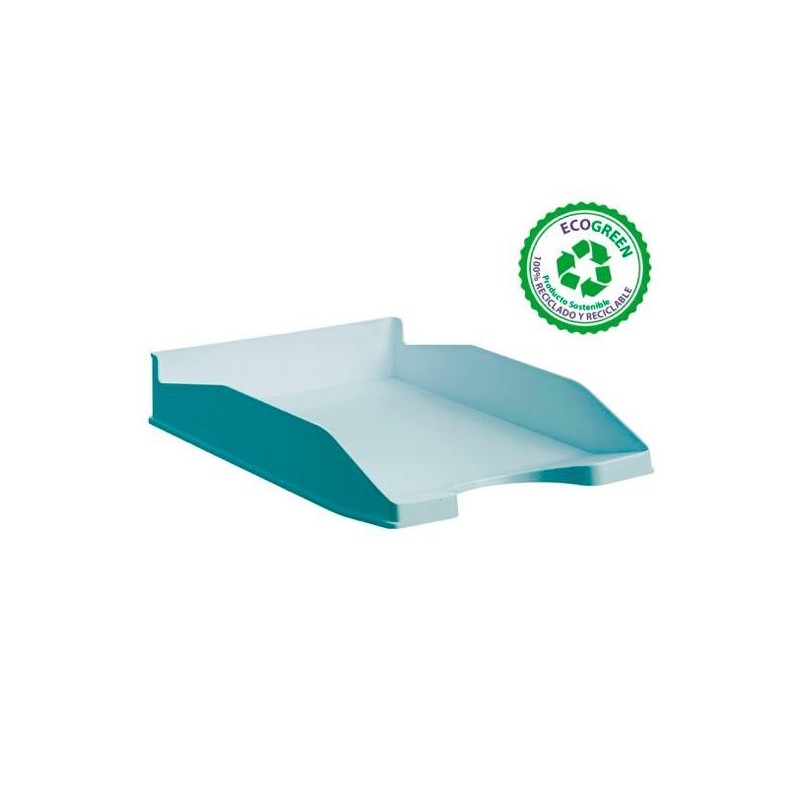 ARCHIVO 2000 BANDEJA ECOGREEN APILABLE 3 POSICIONES 345X255X60MM RECICLADO AZUL PASTEL
