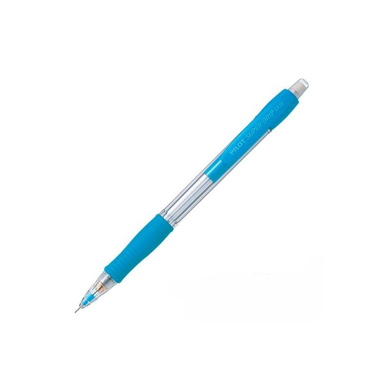 PILOT PORTAMINAS H-185 SUPERGRIP 0.5 CON GOMA AZUL CLARO