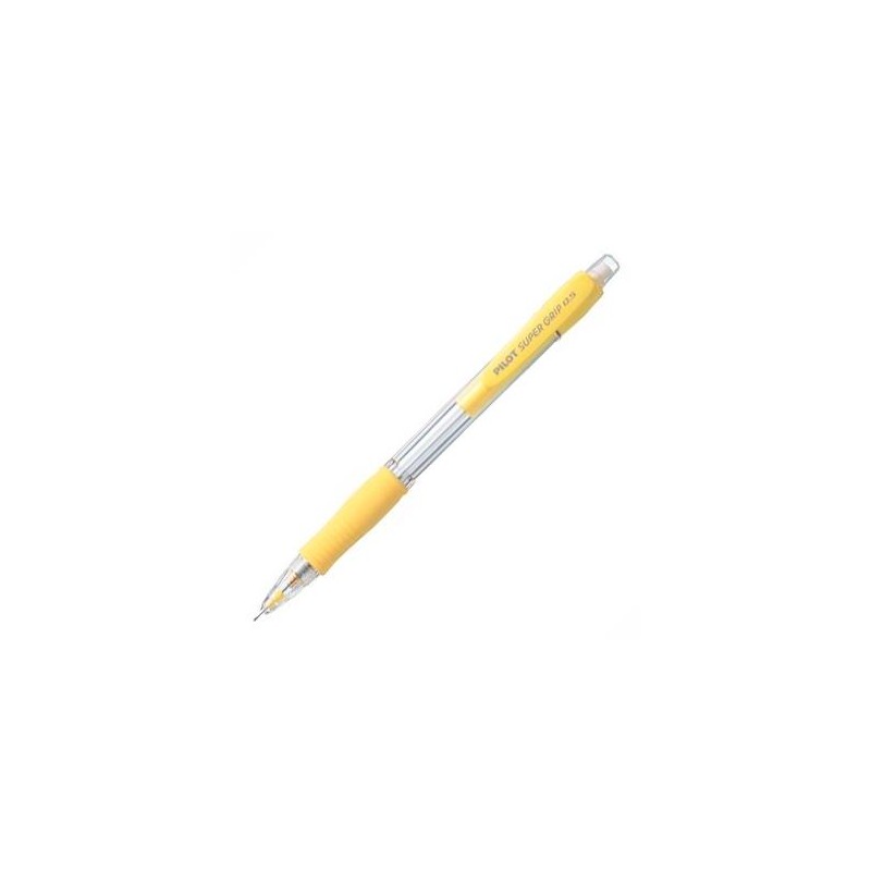 PILOT PORTAMINAS H-185 SUPERGRIP 0.5 CON GOMA AMARILLO