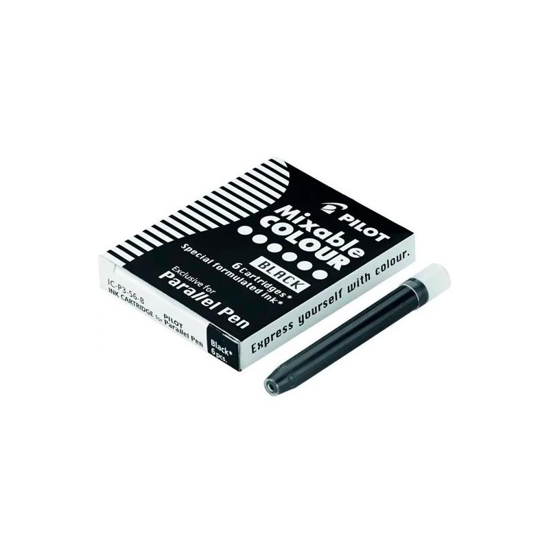 PILOT CARTUCHO RECAMBIO PARA PARALELL PEN NEGRO CAJA 6 UD