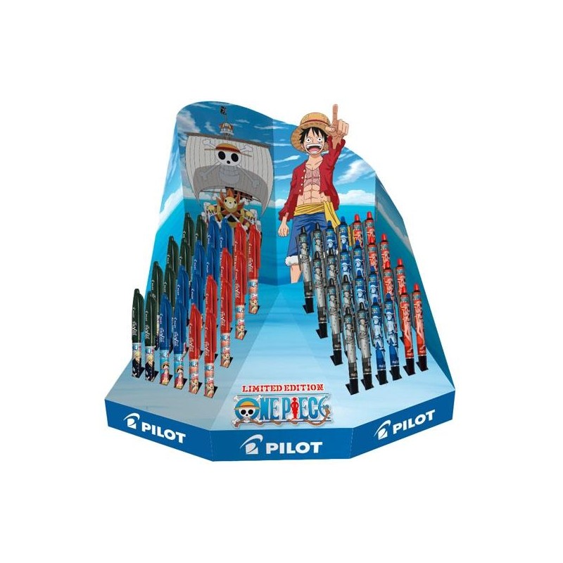 PILOT BOLÍGRAFOS TINTA BORRABLE FRIXION BALL / BALL PLUS ED.LIMITADA ONE PIECE SURTIDO EXPOSITOR 48 UD
