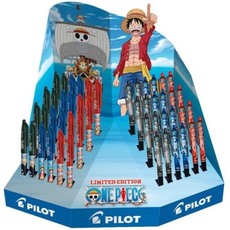 PILOT BOLÍGRAFOS TINTA BORRABLE FRIXION BALL / BALL PLUS ED.LIMITADA ONE PIECE SURTIDO EXPOSITOR 48 UD