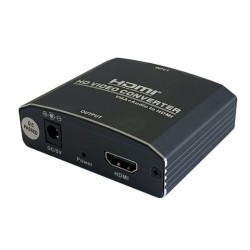 AISENS CONVERSOR SVGA/H + AUDIO A HDMI/H NEGRO