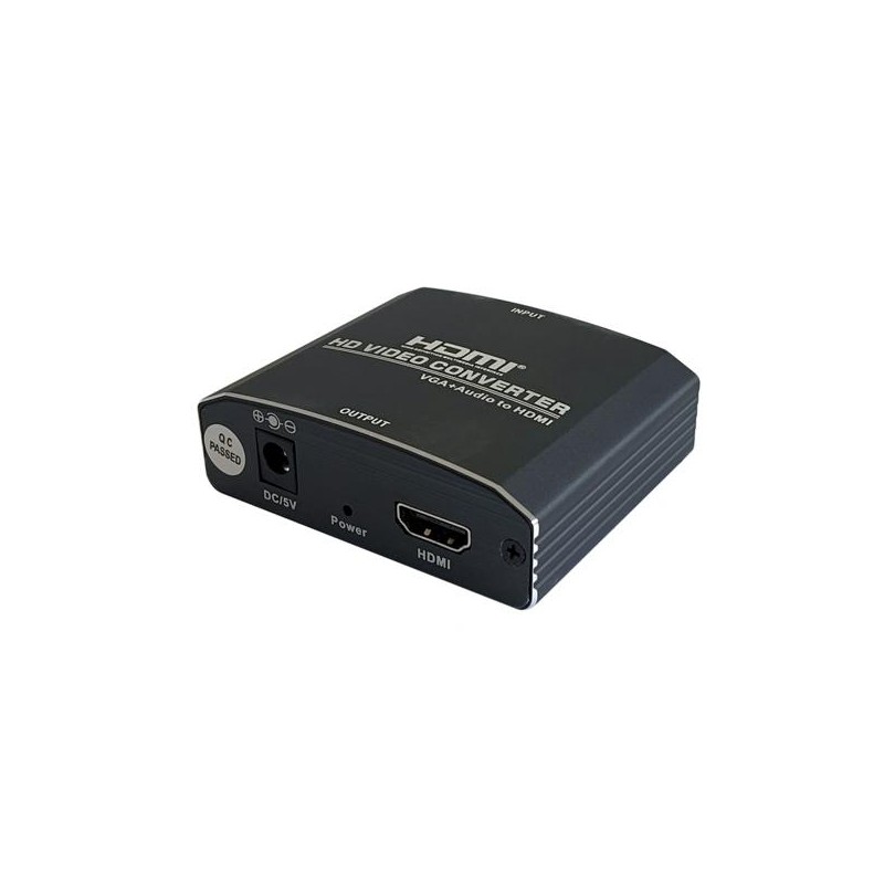 AISENS CONVERSOR SVGA/H + AUDIO A HDMI/H NEGRO