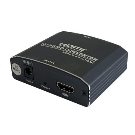 AISENS CONVERSOR SVGA/H + AUDIO A HDMI/H NEGRO