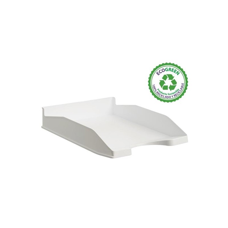 ARCHIVO 2000 BANDEJA ECOGREEN APILABLE 3 POSICIONES 345X255X60MM RECICLADO BLANCO PASTEL