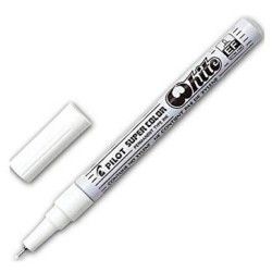 PILOT MARCADOR PERMANENTE DESECHABLE BLANCO EXTRAFINO