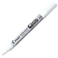 PILOT MARCADOR PERMANENTE DESECHABLE BLANCO MEDIO