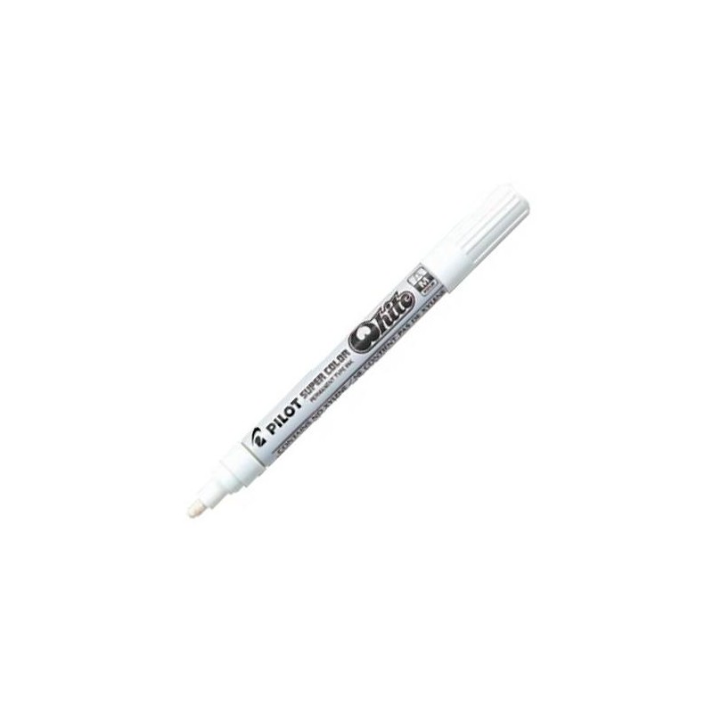PILOT MARCADOR PERMANENTE DESECHABLE BLANCO MEDIO