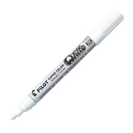 PILOT MARCADOR PERMANENTE DESECHABLE BLANCO MEDIO