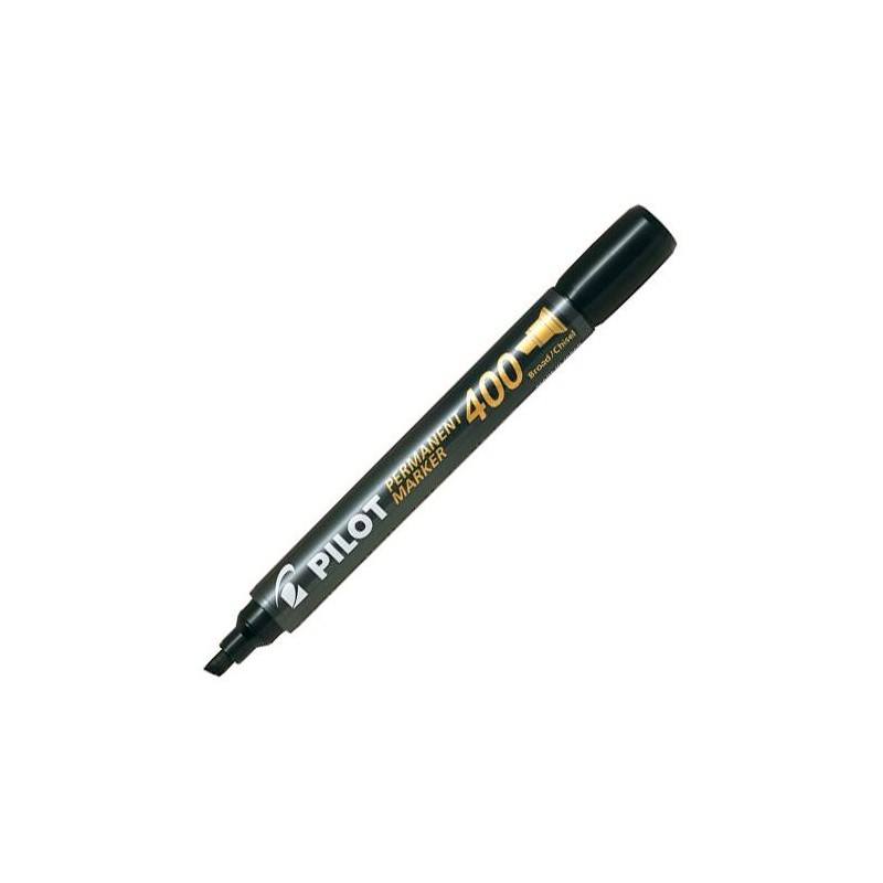 PILOT MARCADOR PERMANENTE SCA-400 PUNTA BISELADA NEGRO