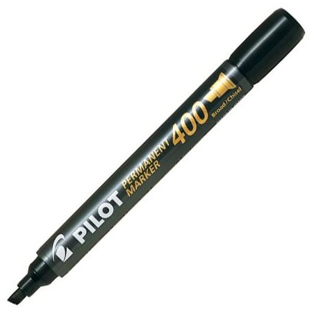 PILOT MARCADOR PERMANENTE SCA-400 PUNTA BISELADA NEGRO