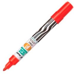 PILOT MARCADOR PERMANENTE SCA-F RECARGABLE ROJO