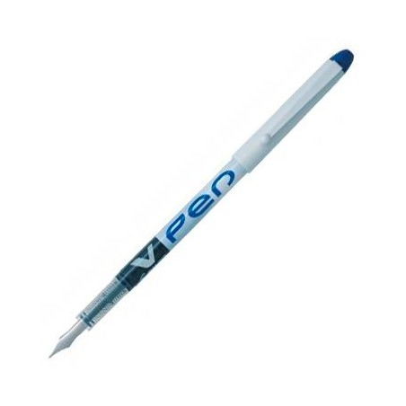 PILOT PLUMA DESECHABLE VPEN CUERPO BLANCO AZUL