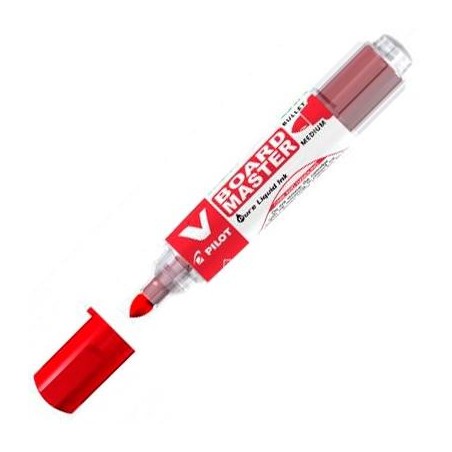 PILOT ROTULADOR PIZARRA BLANCA V BOARD MASTER RECARGABLE ROJO