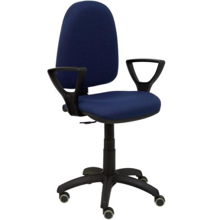 PIQUERAS Y CRESPO SILLA AYNA GIRATORIA C.PERMANENTE BRAZOS FIJOS TEJIDO BALI AZUL MARINO