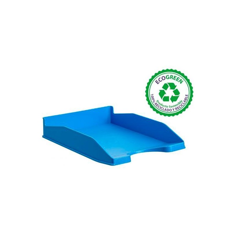 ARCHIVO 2000 BANDEJA APILABLE EN 3 POSICIONES FONDO LISO DIN A4 Y FOLIO 345X255X60 MM AZUL