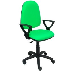 PIQUERAS Y CRESPO SILLA AYNA GIRATORIA C.PERMANENTE BRAZOS FIJOS TEJIDO BALI VERDE PISTACHO