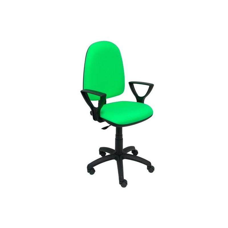 PIQUERAS Y CRESPO SILLA AYNA GIRATORIA C.PERMANENTE BRAZOS FIJOS TEJIDO BALI VERDE PISTACHO