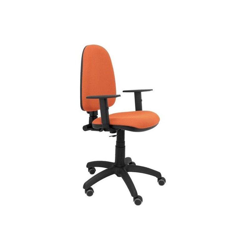 PIQUERAS Y CRESPO SILLA AYNA GIRATORIA C.PERMANENTE BRAZOS REG. RUEDAS DE PARQUÉ TEJIDO BALI MARRÓN