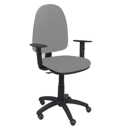 PIQUERAS Y CRESPO SILLA AYNA GIRATORIA C.PERMANENTE BRAZOS REG. RUEDAS DE PARQUÉ TEJIDO BALI GRIS CLARO