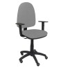 PIQUERAS Y CRESPO SILLA AYNA GIRATORIA C.PERMANENTE BRAZOS REG. RUEDAS DE PARQUÉ TEJIDO BALI GRIS CLARO