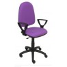 PIQUERAS Y CRESPO SILLA AYNA GIRATORIA C.PERMANENTE BRAZOS FIJOS TEJIDO BALI LILA