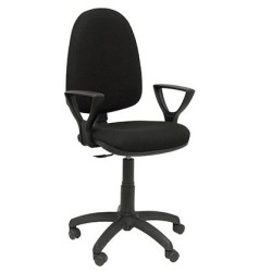 PIQUERAS Y CRESPO SILLA AYNA GIRATORIA C.PERMANENTE BRAZOS FIJOS TEJIDO BALI NEGRO