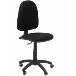 PIQUERAS Y CRESPO SILLA AYNA GIRATORIA C.PERMANENTE RUEDAS DE PARQUÉ TEJIDO BALI NEGRO