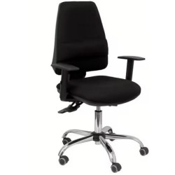 PIQUERAS Y CRESPO SILLA ELCHE GIRATORIA ASINCRO 24H BRAZOS REG. REFUERZO LUMBAR TEJIDO BALI NEGRO
