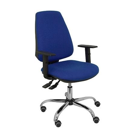 PIQUERAS Y CRESPO SILLA ELCHE GIRATORIA ASINCRO 36H BRAZOS REG. RUEDAS DE PARQUÉ TEJIDO BALI AZUL
