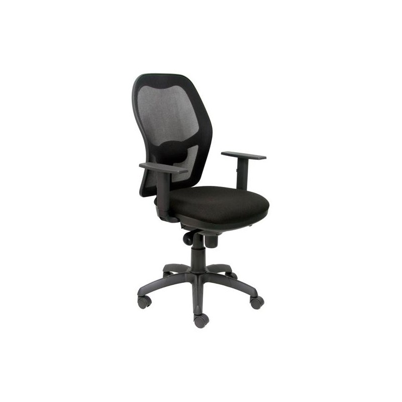 PIQUERAS Y CRESPO SILLA JORQUERA MALLA NEGRA ASIENTO BALI NEGRO