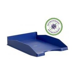 ARCHIVO 2000 BANDEJA ANTIMICROBIANO APILABLE EN 3 POSICIONES FONDO LISO DIN A4 Y FOLIO 345X255X60 MM AZUL