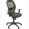 PIQUERAS Y CRESPO SILLA JORQUERA GIRATORIA SINCRO BRAZOS REG. RESPALDO MALLA ASIENTO SIMILPIEL NEGRO