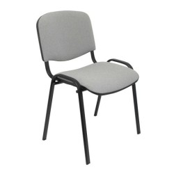 PIQUERAS Y CRESPO SILLA FIJA APILABLE ISO TAPIZADA ARAN GRIS CLARO - PACK DE 4