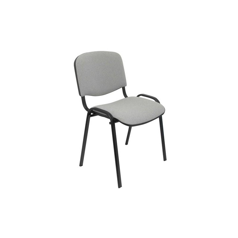 PIQUERAS Y CRESPO SILLA FIJA APILABLE ISO TAPIZADA ARAN GRIS CLARO - PACK DE 4