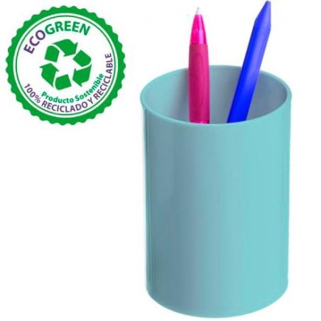 ARCHIVO 2000 PORTALÁPICES ECOGREEN 75X105MM RECICLADO AZUL PASTEL