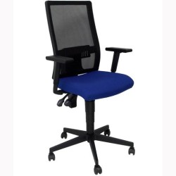 PIQUERAS Y CRESPO SILLA TAKTIK GIRATORIA CP BRAZOS/R RESPALDO DE MALLA NEGRO Y ASIENTO BALI AZUL