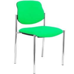 PIQUERAS Y CRESPO SILLA FIJA STYL SIN BRAZOS CHASIS CROMO TEJIDO BALI VERDE PISTACHO