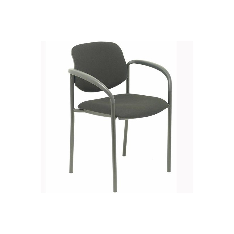 PIQUERAS Y CRESPO SILLA FIJA STYL B/FIJOS CHASIS NEGRO TEJIDO BALI NEGRO